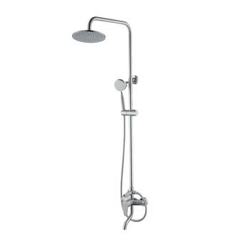Stainless steel brushed bath mixer shower column