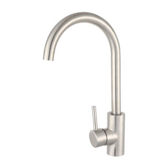 304Stainless steel brushed kitchen sink mixer tap
