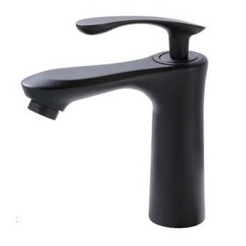 Modern stainless steel sink matte black faucet for wash basin