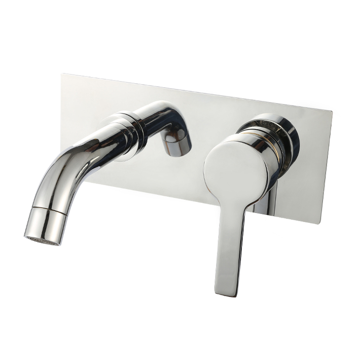 Wall mounted single handle Consealed bathroom 2 hole basin faucet