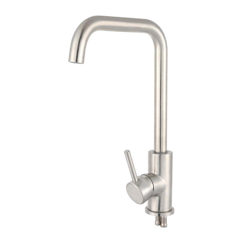 Modern 304sus commercial deck mounted kitchen mixer water tap  