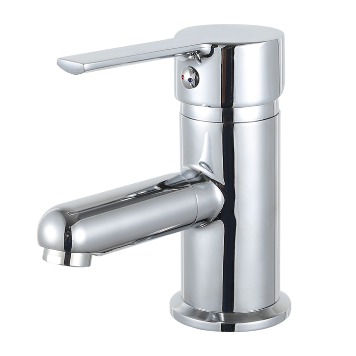 Contemporary single handle durable zinc basin mixer faucet