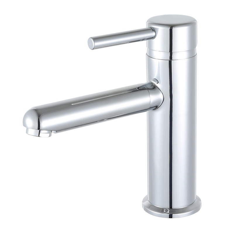 Modern zinc hot cold single handle bathroom washbasin basin faucet