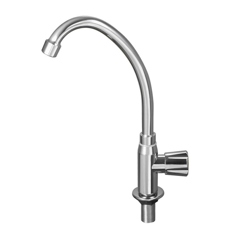 Deck mounted cold only single cold kitchen sink faucet