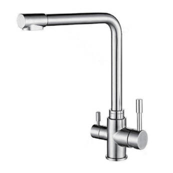 304Sus three function mixer water kitchen sink faucet with purifier water tap