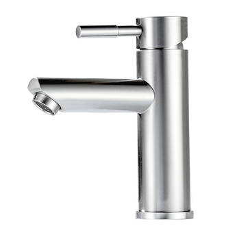 Brushed 304 stainless steel wash basin faucet