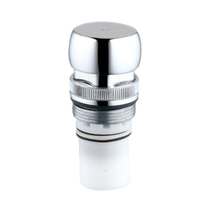 Adjustable time delay faucet cartridge