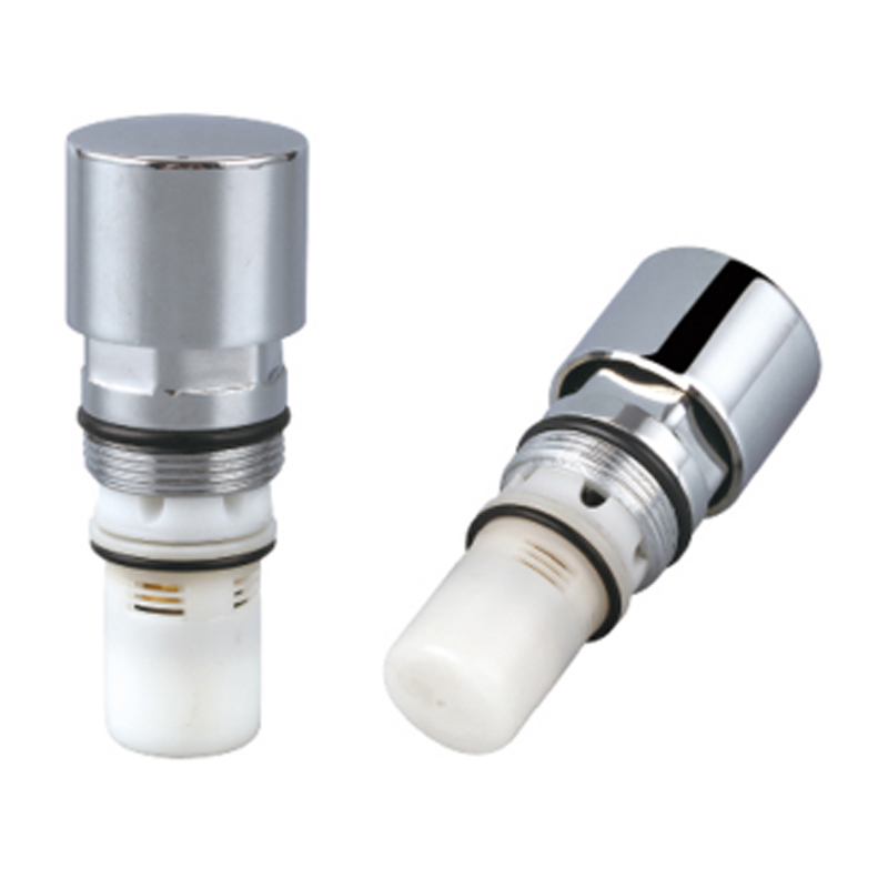 Hand push faucet cartridge