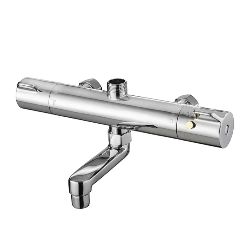 A brass thermostatic bathroom faucet is a popular choice for many homeowners 
