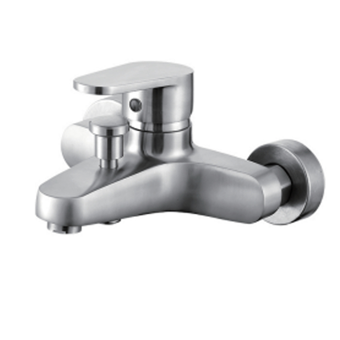 Stainless steel brushed bathroom mixer tub faucet