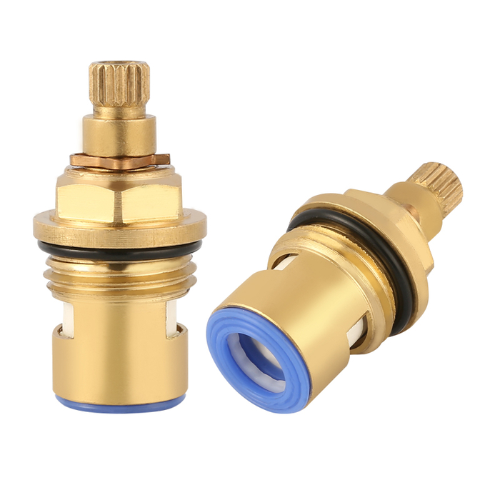 Quarter turn Brass spindle fast open cartridge for angle stop valve
