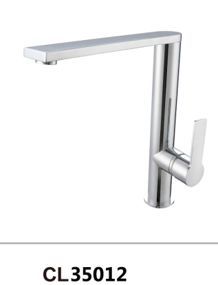 Modern L shape deck mounted  kitchen mixer faucet