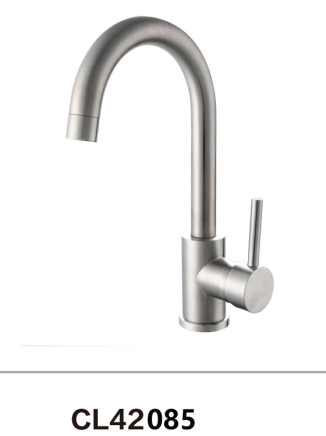 304Stainless Steel kitchen faucet with brushed surface