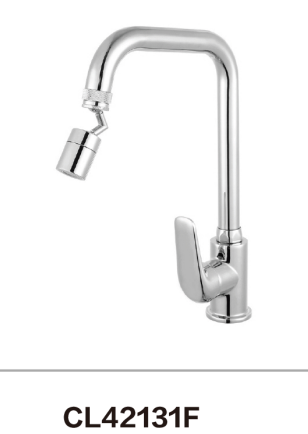 Swivel spout kitchen faucet with 304 Stainless Steel 