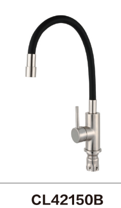 Kitchen mixer faucet for deck mounted  with flexible tube